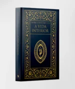 Capa do livro A Vida Interior, de Padre Semenenko, C.R., com moldura dourada ornamentada e emblema central da Congregação da Ressurreição.