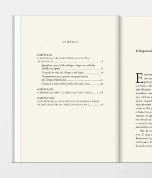Sumário do livro Leigos, Progressismo e o Concílio Vaticano II